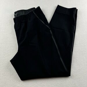 Lafayette 148 New York Pants Sz Small Black Side Trim‎